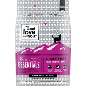 I and Love and You Naked Essentials Salmon & Trout Recipe Grain-Free Dry Cat Food, 11-lb bag