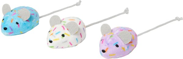 Frisco Sparkle Mice Cat Toy with Catnip