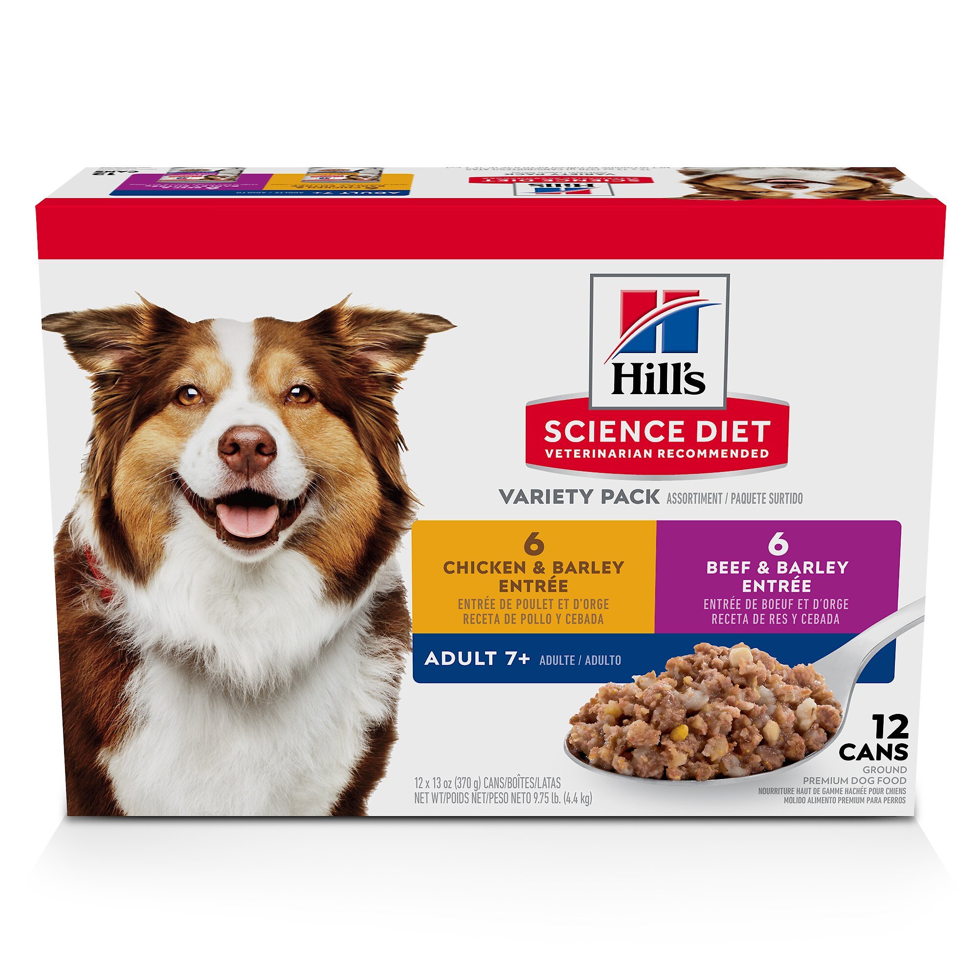 HILL'S SCIENCE DIET Variety Pack Senior 7+ Canned Dog Food, 13-oz, case ...