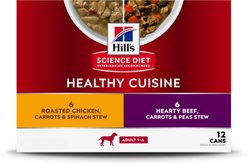 Hill's Science Diet Healthy Cuisine Variety Pack Adult Canned Dog Food, 13-oz, case of 12
