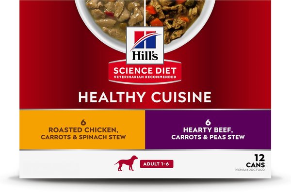 HILL S SCIENCE DIET Healthy Cuisine Variety Pack Adult Canned Dog Food 13 oz case of 12 Chewy