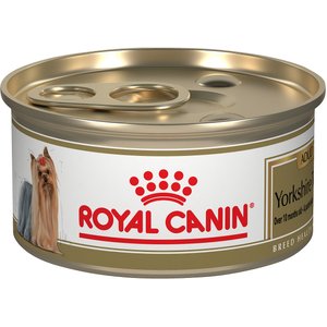Royal Canin Breed Health Nutrition Yorkshire Terrier Adult Loaf In Sauce Dog Food, 3-oz, case of 24