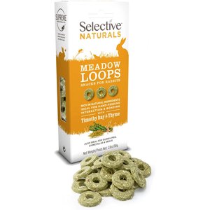 Science Selective Naturals Meadow Loops Rabbit Treats, 2.8-oz bag, case of 4