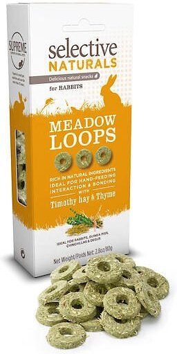 Science Selective Naturals Meadow Loops Rabbit Treats, 2.8-oz bag, case of 4 slide 1 of 2