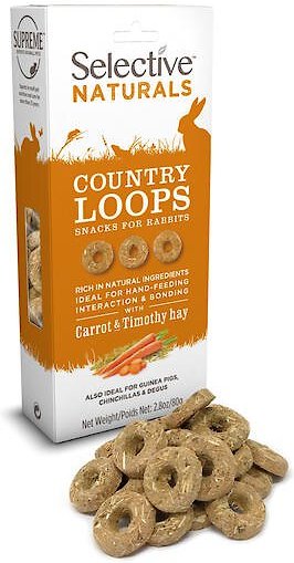 SCIENCE SELECTIVE Naturals Country Loops Rabbit Treats 2.8 oz bag case of 4 Chewy