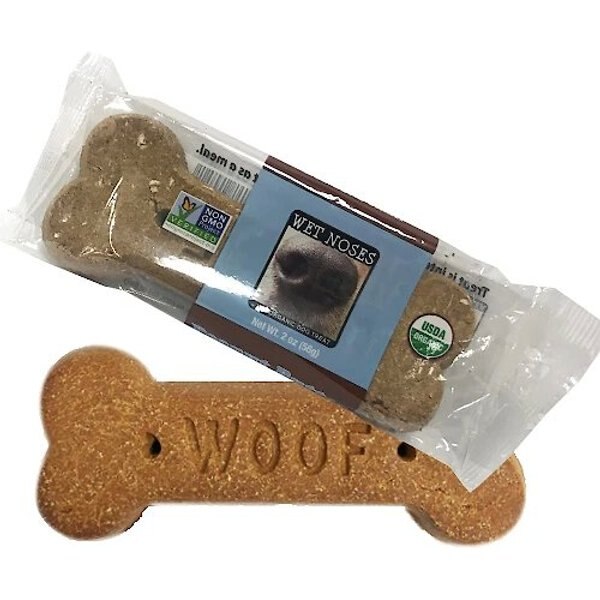 WET NOSES Pumpkin Big Bone Dog Treats, 2oz bar