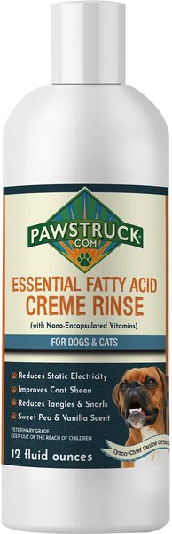 Pawstruck Essential Fatty Acid Creme Rinse Dog & Cat Shampoo, 12-oz bottle slide 1 of 2