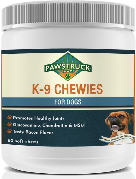 Pawstruck K-9 Chewies Dog Supplement, 60 count slide 1 of 3