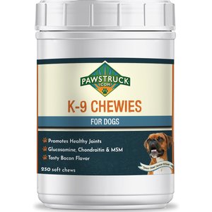 Pawstruck K-9 Chewies Dog Supplement, 250 count