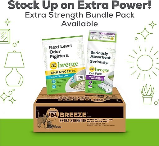 Tidy Cats Breeze Cat Litter Enhanced Pellets Refill, 7-lb bag