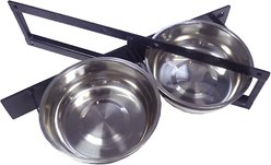 Lucky Dog Rotating Double Bowl Dog Kennel System