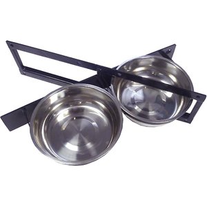Lucky Dog Rotating Double Bowl Dog Kennel System