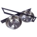 Lucky Dog Rotating Double Bowl Dog Kennel System