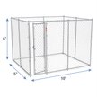 LUCKY DOG Chain Link Dog Kennel, 6 x 5 x 10 ft - Chewy.com