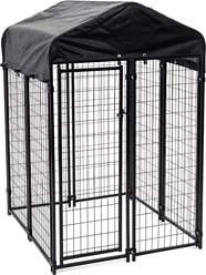 Lucky Dog Uptown Welded Wire Dog Kennel, Cover & Frame, 6 x 4 x 4 ft