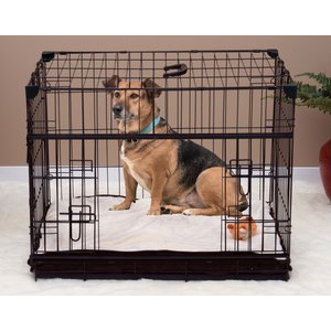 Lucky Dog Sliding Double Door Wire Dog Crate, 30 inch