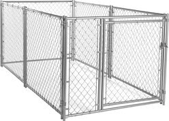 Lucky Dog Modular Chain Link Dog Kennel Kit, 4 x 5 x 10 ft