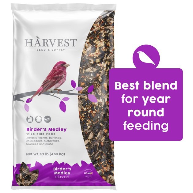 HARVEST SEED & SUPPLY Birder's Medley Wild Bird Food, 10lb bag