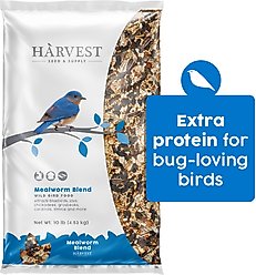 Harvest Seed & Supply Mealworm Corn Free Wild Bird Food, 10-lb bag
