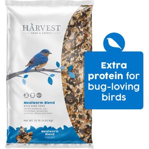 Harvest Seed & Supply Mealworm Wild Bird Food, 10-lb bag