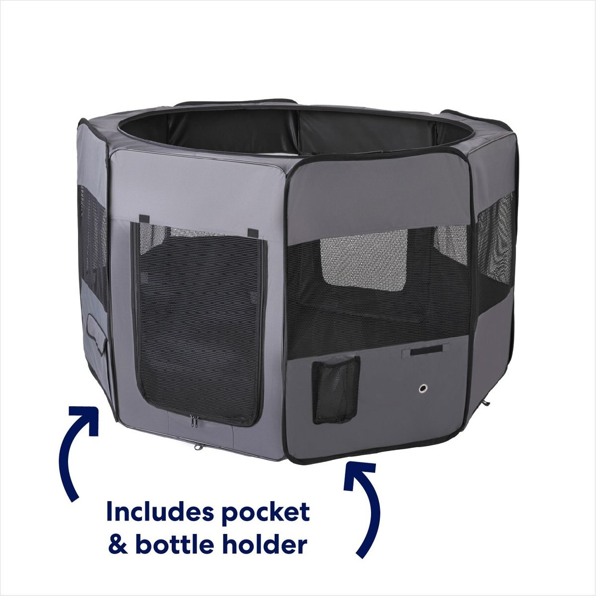 FRISCO SoftSided Dog, Cat & Small Pet Exercise Playpen, 45in L x 45