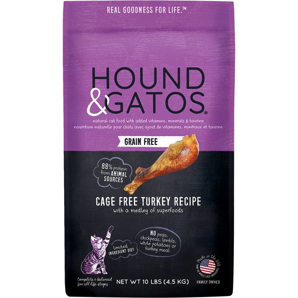 hound and gatos turkey cat food