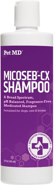 Pet MD Micoseb-CX Anti-Fungal Medicated Pet Shampoo, 12-oz bottle slide 1 of 7