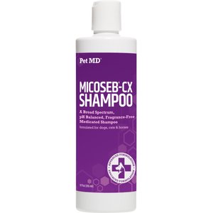 Pet MD Micoseb-CX Anti-Fungal Medicated Pet Shampoo, 12-oz bottle