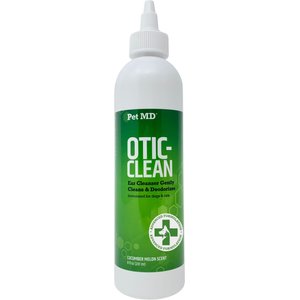 Pet MD Otic Clean Cucumber Melon Scent Dog & Cat Ear Cleanser, 8-oz bottle
