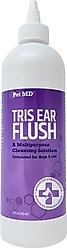 Pet MD Tris Flush Dog & Cat Ear Cleaner, 12-oz bottle