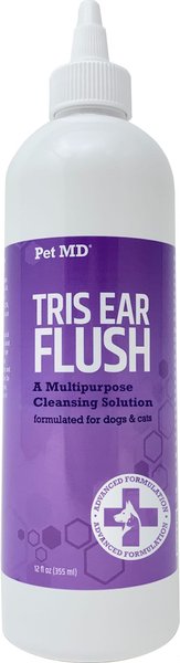 Pet MD Tris Flush Dog & Cat Ear Cleaner, 12-oz bottle slide 1 of 7