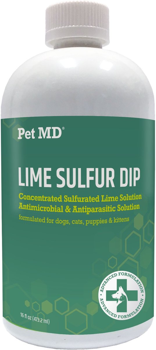 PET MD Lime Sulfur Dip Pet Treatment, 16oz bottle