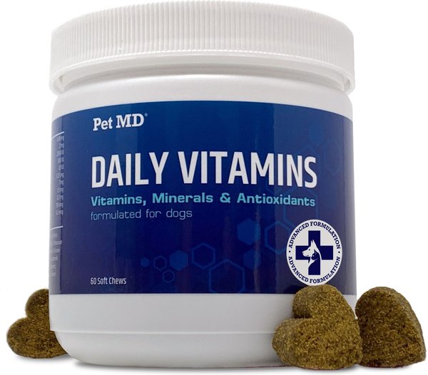 PET MD Multivitamin Immune Booster Dog Supplement, 60 count - Chewy.com