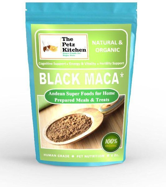 The Petz Kitchen Black Maca Powder Dog & Cat Supplement, 4-oz bag slide 1 of 2
