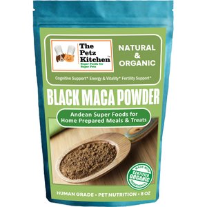 The Petz Kitchen Black Maca Powder Dog & Cat Supplement, 8-oz bag