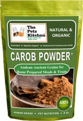 The Petz Kitchen Carob Powder Dog & Cat Supplement, 8-oz bag