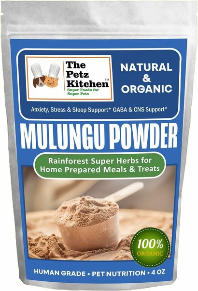 The Petz Kitchen Mulungu Powder Dog & Cat Supplement, 4-oz bag slide 1 of 3