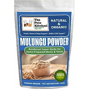 The Petz Kitchen Mulungu Powder Dog & Cat Supplement, 8-oz bag
