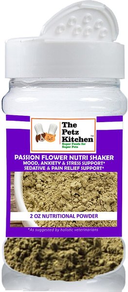 The Petz Kitchen Passion Flower Powder Dog & Cat Supplement, 2-oz jar slide 1 of 2