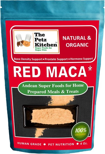 The Petz Kitchen Red Maca Powder Dog & Cat Supplement, 4-oz bag slide 1 of 2