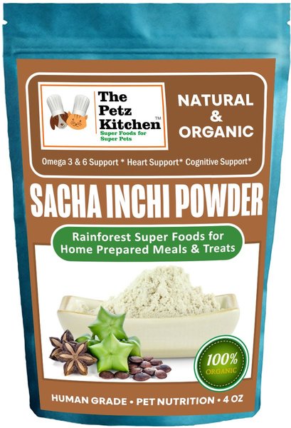 The Petz Kitchen Sacha Inchi Powder Dog & Cat Supplement, 4-oz bag slide 1 of 3