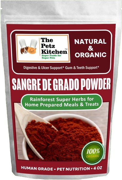 THE PETZ KITCHEN Sangre De Grado Powder Dog & Cat Supplement, 4-oz bag ...