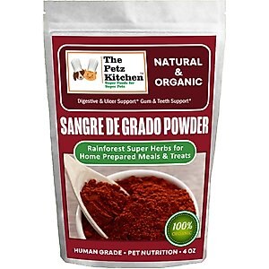 The Petz Kitchen Sangre De Grado Powder Dog & Cat Supplement, 4-oz bag