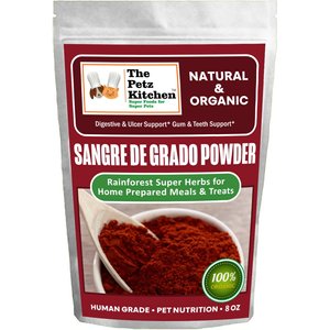 The Petz Kitchen Sangre De Grado Powder Dog & Cat Supplement, 8-oz bag