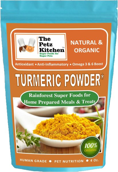 THE PETZ KITCHEN Turmeric Powder Dog & Cat Supplement, 4-oz bag - Chewy.com