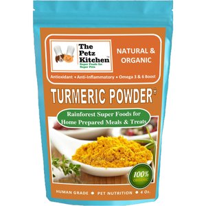 The Petz Kitchen Turmeric Powder Dog & Cat Supplement, 4-oz bag