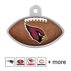 Quick-Tag NFL Football Personalized Dog & Cat ID Tag, Large, Arizona Cardinals
