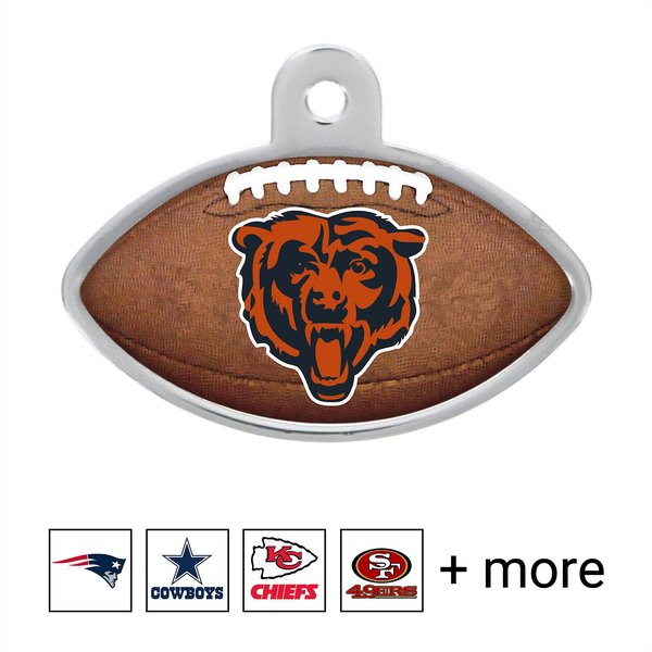 Quick-Tag NFL Football Personalized Dog & Cat ID Tag, Large, Chicago Bears slide 1 of 3