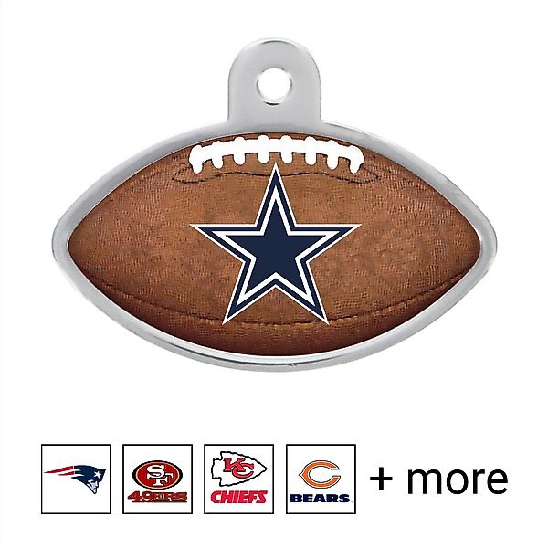 Quick-Tag NFL Football Personalized Dog & Cat ID Tag, Large, Dallas Cowboys slide 1 of 3