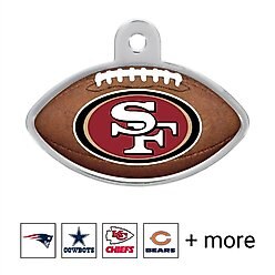 Quick-Tag NFL Football Personalized Dog & Cat ID Tag, Large, San Francisco 49ers